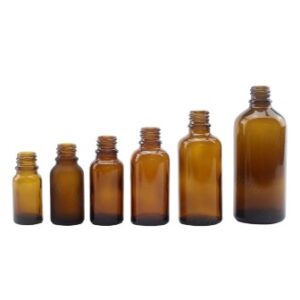 Amber Soda-Lime Glass Pharmaceutical Container