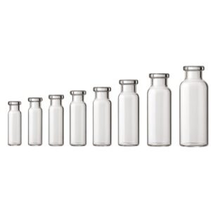 Clear Injection Vials Made of Borosilicate Glass Tubing